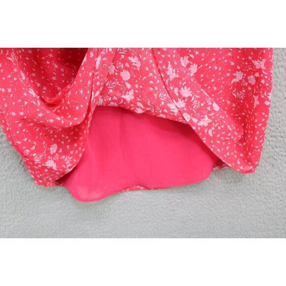 Joie Short Flutter Sleeves Semi-Sheer Top-Lined-Metallics-S/P-Fairy-Cottagecore - Picture 3 of 13